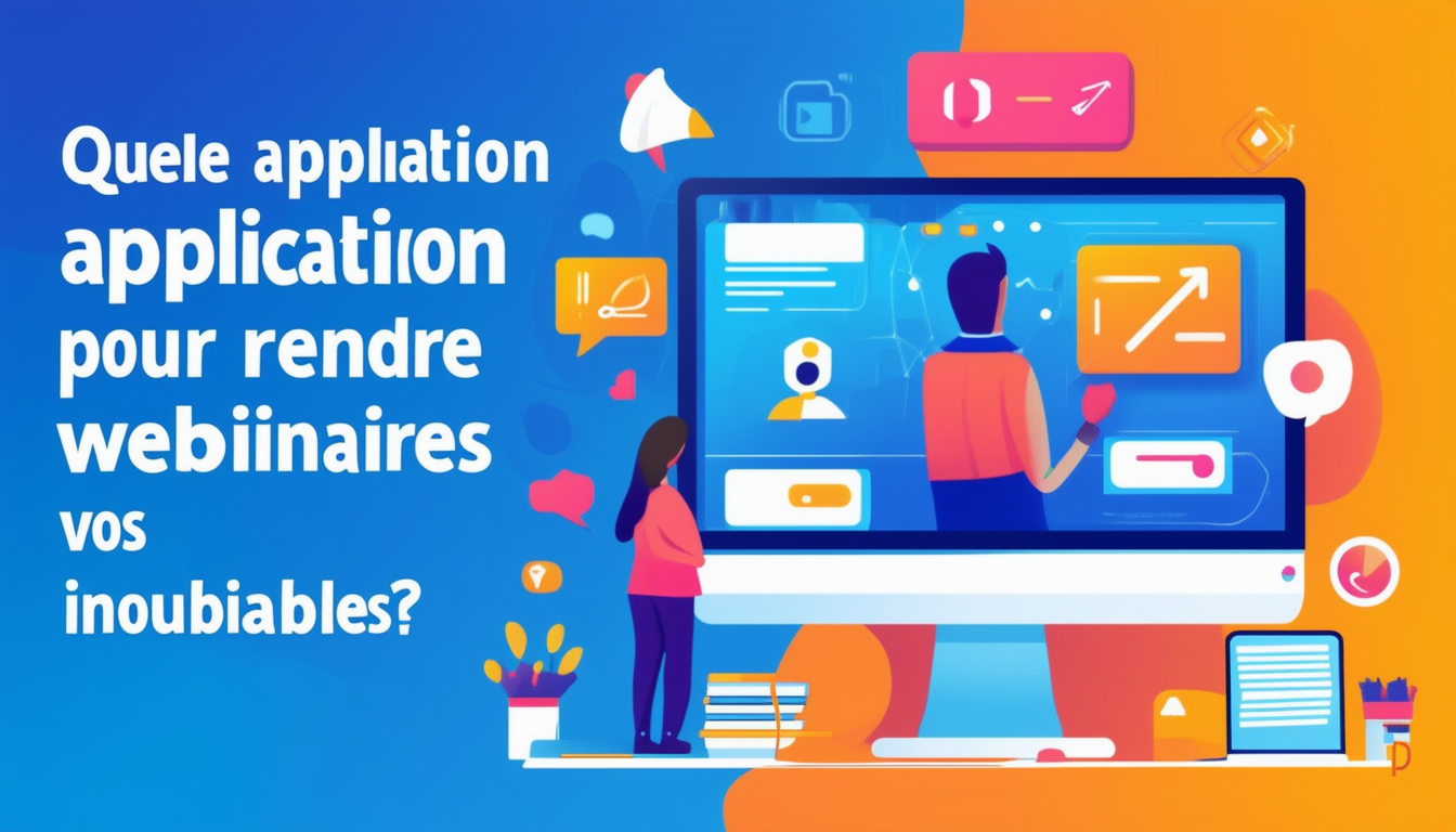 découvrez l'application idéale pour rendre vos webinaires inoubliables. facile à utiliser, riche en fonctionnalités et conçue pour impressionner votre public.