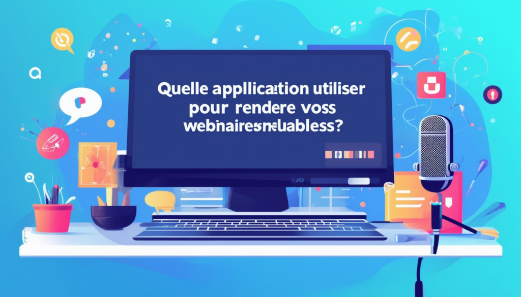 découvrez l'application idéale pour rendre vos webinaires inoubliables et captiver votre audience.